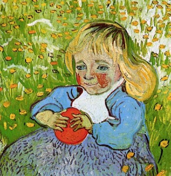 Kind mit orange Vincent van Gogh Ölgemälde